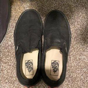 Black slip on vans